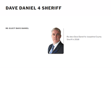 Tablet Screenshot of davedaniel4sheriff.com